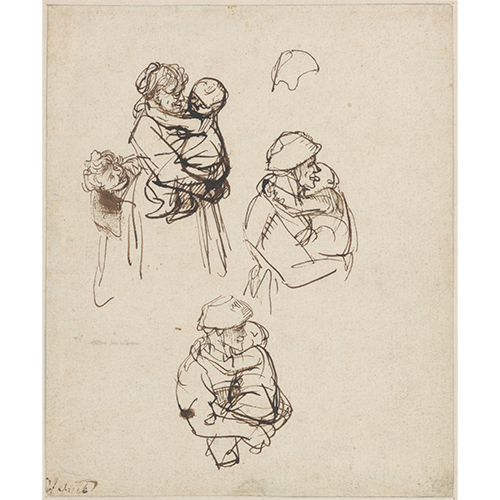 Afbeelding uit het boek Rembrandt 100 tekeningen