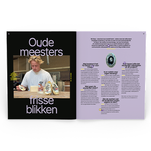 Spread uit het magazine Ter Borch. Thuis in Zwolle