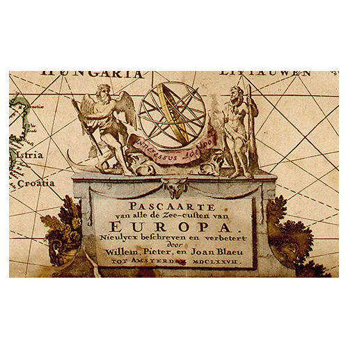 p. 32-33 Paskaart Europa ca. 1677. Bodel Nijenhuis